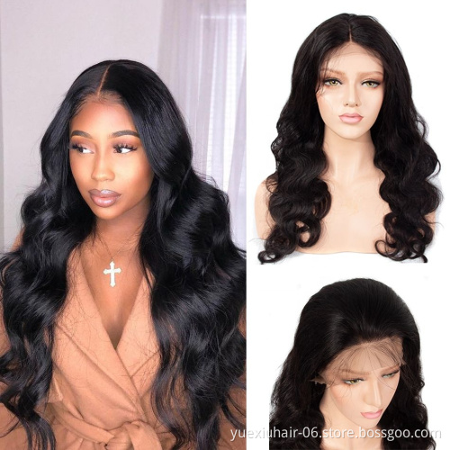 Lace Front Wig Human Hair Body Wave 10inch-26inch Swiss Lace Chinese Cuticle Aligned Hair Wig Soft Natural Human Hair Wigs